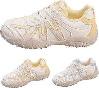 Generic Womens Lace-up Trainers Running Shoes Walking Hiking Footwear Gym Athletic Fitness Sneakers Ladies Lightweight Comfortable Sneakers Outdoor Durable An