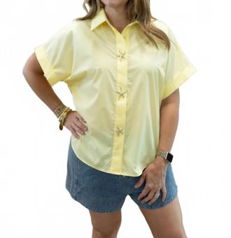Entro Sunny Starfish Blouse In Yellow