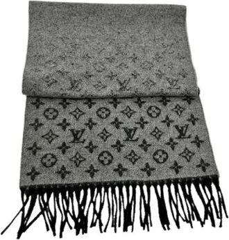 Louis Vuitton Pre-owned Scarves, female, Black, Size: ONE SIZE Pre-owned Cashmere Scarf