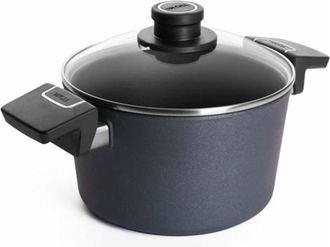 OEM Woll Diamond Lite Pentola In Alluminio Forgiato Con Coperchio In Vetro, Induzione, &Oslash; 20 Cm, 3,2 L