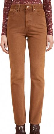 Ulla Johnson Womens The Agnes Jean In Umber Wash