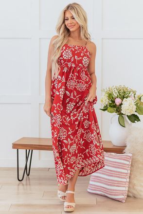 Azura Exchange Bloemen Maxi Jurk Casual Relaxed Fit