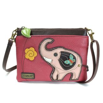 Chala Womens 826 Crossbody, Elephant-Dark Pink, S