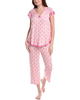 Ellen Tracy 2Pc Cropped Pajama Set