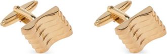 Lanvin rectangle cufflinks - men - Brass - One Size - Gold