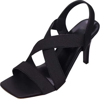 Generic Black Roman Sandals Women Fish Mouth High Heel Sexy Casual Summer Design