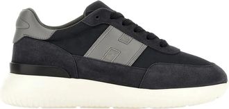 Hogan H709 Allacciato H Banda - Heren - Sneakers - Blauw - 41 EU - Leer - Schoenen