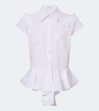 Alexander McQueen Camicia in popeline di cotone