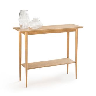 La Redoute Interieurs Console met dubbel tafelblad in essenhout, Lussan