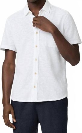 Paige Carillo Short Sleeve Shirt In Fresh White