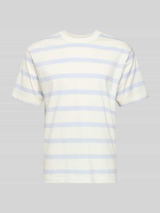 Mc Neal T-Shirt mit geripptem Rundhalsausschnitt in Hellblau, Gr&ouml;&szlig;e XXL