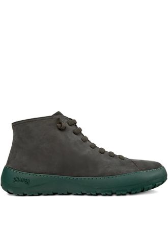 Camper Peu lace-up leather ankle boots - Grey