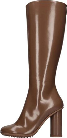 Bottega Veneta Atomic Hoge Laarzen - Dames - Laarzen met Hak - Bruin - 37 EU - Leer - Schoenen