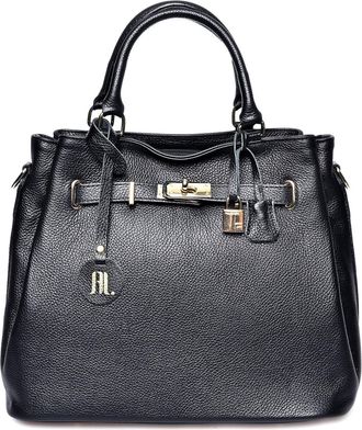 Anna Luchini Zwart Rundleer Tas