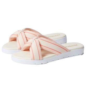 Cole Haan Zerogrand Flat Knotted Slide Sandal Peach Whip W24359 Womens
