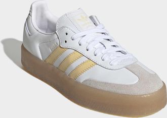 adidas Sneaker ADIDAS ORIGINALS SAMBAE, Damen, Gr. 38,5, cloud wei&szlig;, orange tint, semi ice tangerine, Leder, Schuhe Sneaker