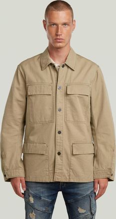 G-Star Reversible 4 Pocket Overshirt - Beige - Heren