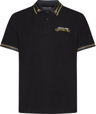 Versace Jeans Couture Chain-link Polo Shirt