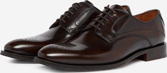 Oliver Sweeney Mens Oliver Sweeney Polished Leather Derby Shoes - Brown - Size: UK-10.5 / us-11.5 / eu-44.5