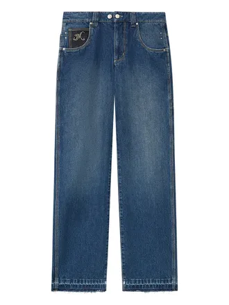 Isabel Marant Blue Jeyda Wide-Leg Denim Pants