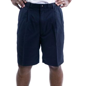 Haggar Mens Cool 18 Pleat Front Expandable Waist Short Casual, Navy, 40