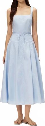 Elodie Penn Midi Dress In Blue