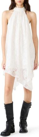 Steve Madden Sander Lace Sleeveless Asymmetric Dress in Cream at Nordstrom, Size X-Small