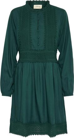 Cream Ponderosa Pine Jurk met Kant Details - Dames - Casual kleedjes - Groen - S - Kleedjes