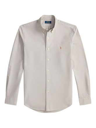 Polo Ralph Lauren long-sleeve cotton shirt - men - Cotton - L - Neutrals