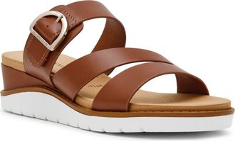 Anne Klein Lalasa Slide Sandal in Cognac at Nordstrom Rack, Size 6.5