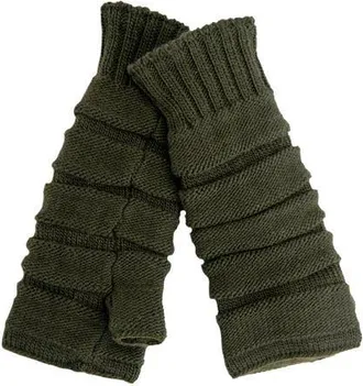 Nirvanna Designs Reverse Step Handwarmers in Olive at Nordstrom