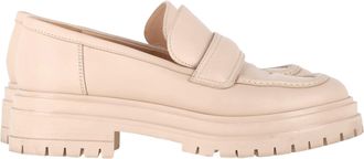 Gianvito Rossi Pre-owned Womens Platform Loafers in Nude Leather - Size 38.5 EU/IT