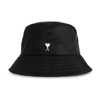 Ami Hats, unisex, Black, Size: 56 CM De Coeur Stud Bucket Hat