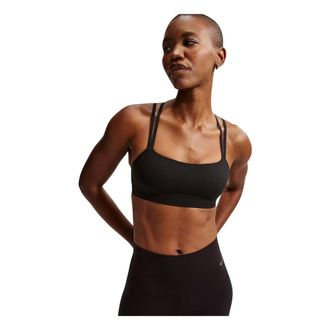 Nike Zenvy Strappy Sportbeha - Dames - Sport - Zwart - Maat: M Nylon