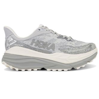 Hoka One One Hoka Stinson 7 Textile Synthetic Mens Running Trainers - Stardust Alabaster - Size:UK 12