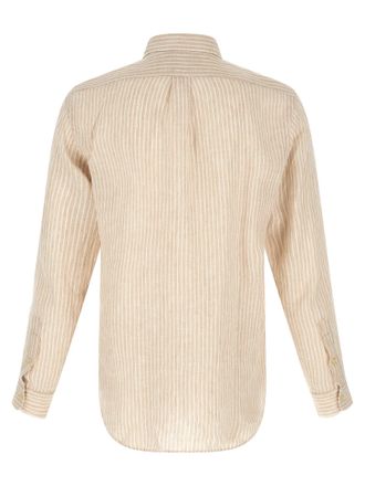 Polo Ralph Lauren Striped Linen Shirt - Beige