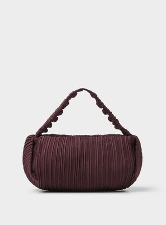 Simons Womens Gathered handle pleated evening bag