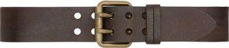 Saint Laurent Accessoires, Dames, Bruin, 80 CM, Leer, Motorcycle Belt