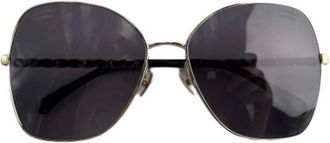 Chanel Pre-owned Accessories, female, Black, Size: ONE SIZE Pre-owned Fabric Sunglasses