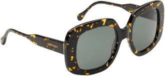 CLARIS VIROT Stromatolithe Zonnebril met Scarabee Detail - Dames - Zonnebrillen - Bruin - ONE Size - Accessoires
