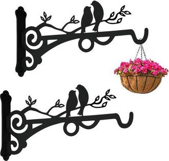OEM Ganchos De Pared Con Soporte Angular Para Plantas, Ideales Para Colgar Cestas, Campanillas De Viento, Casas Para P&aacute;jaros, Decoraciones De Jard&iacute;n Y Muc