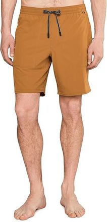 Salty Crew Crew Boatshort E-Waist Mens Swimwear Bronze Brown : 2XL, Elastane/Nylon