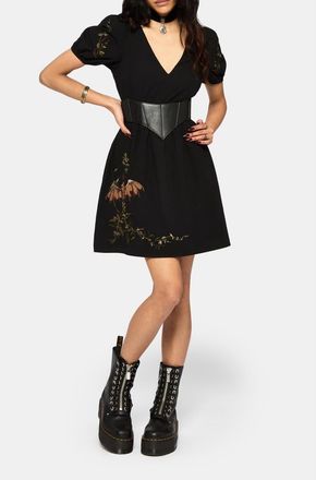 Disturbia Orena Bat Mini Dress in Black at Nordstrom, Size 10