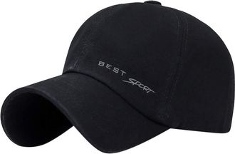 Generic Baseball Fashion Hats Sun Cap Hat for Choice Utdoor for Men Baseball Caps Baseball Cap Distressed Men (Black, One Size)