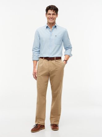 Tommy Hilfiger Mens Lightweight Garment-Dyed Pant - Sandalwood - 30W x 30L