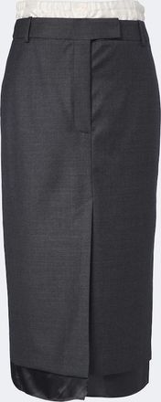 R&oacute;he R&oacute;he Paneled virgin wool pencil skirt