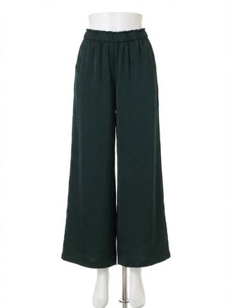 Z Supply Isolde Satin Pant In Garland Green