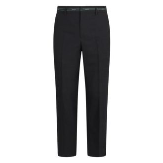 Gucci Straight Trousers, male, Black, S, Classic Wool Trousers