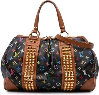 Louis Vuitton Pre-owned Handbags, female, Black, Size: ONE SIZE Pre-owned Studded Top Handle Bag