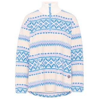 Kari Traa Ruthie Midlayer Half Zip Fleecepullover f&uuml;r Damen | blau/wei&szlig;